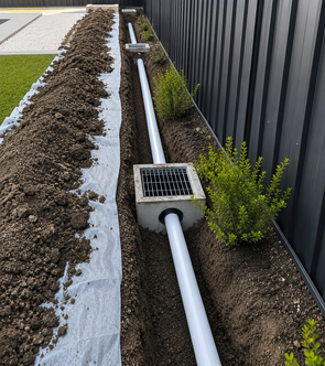 LiningWorks crew performing storm drain spot repair through existing access point.